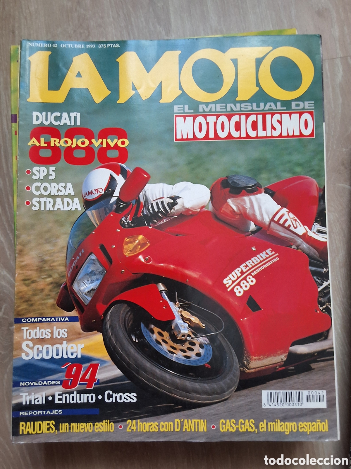 Coches y motocicletas: La moto mensual revista n&uacute;mero 42 a&ntilde;o 1993/10 edita Luike motorpress