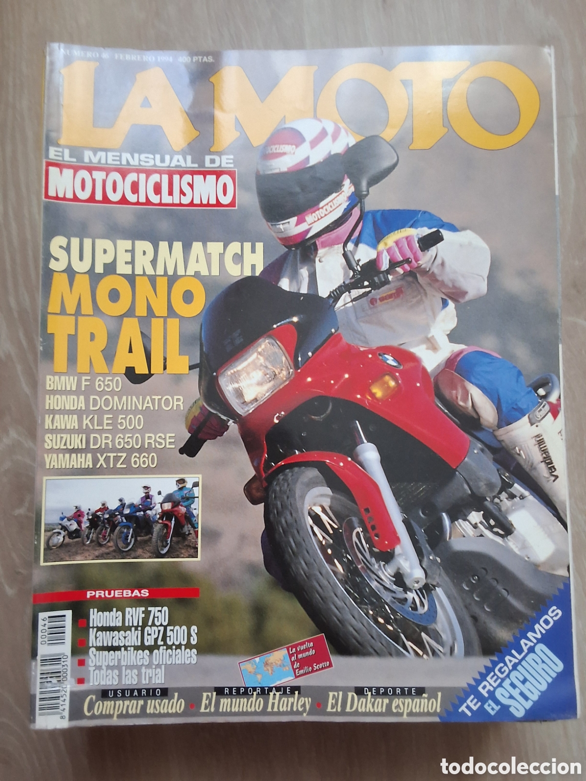 Coches y motocicletas: La moto mensual revista n&uacute;mero 46 a&ntilde;o 1994/2 edita Luike motorpress