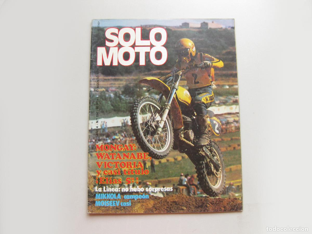 Carros e motociclos: REVISTA SOLO MOTO. A&Ntilde;O 4, N&ordm; 154. 1978. FIRMA DEL MOTORISTA RICARDO TORMO