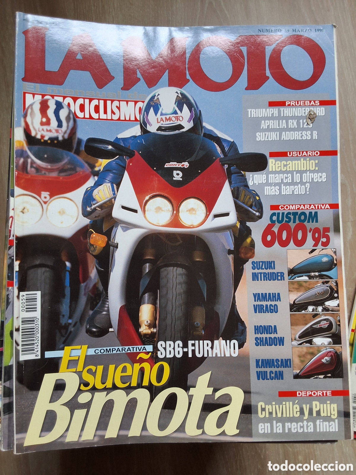 Coches y motocicletas: La moto mensual revista n&uacute;mero 59 a&ntilde;o 1995/3 edita Luike motorpress