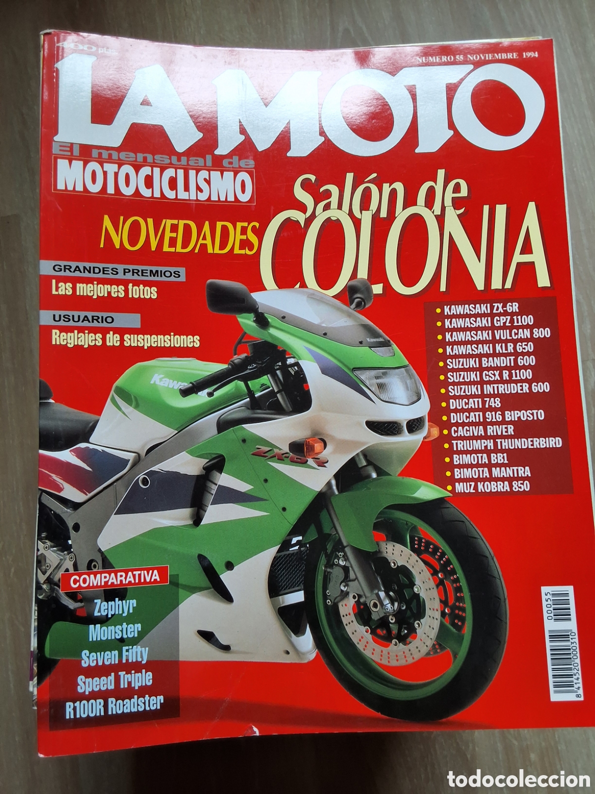 Coches y motocicletas: La moto mensual revista n&uacute;mero 55 a&ntilde;o 1994/11 edita Luike motorpress