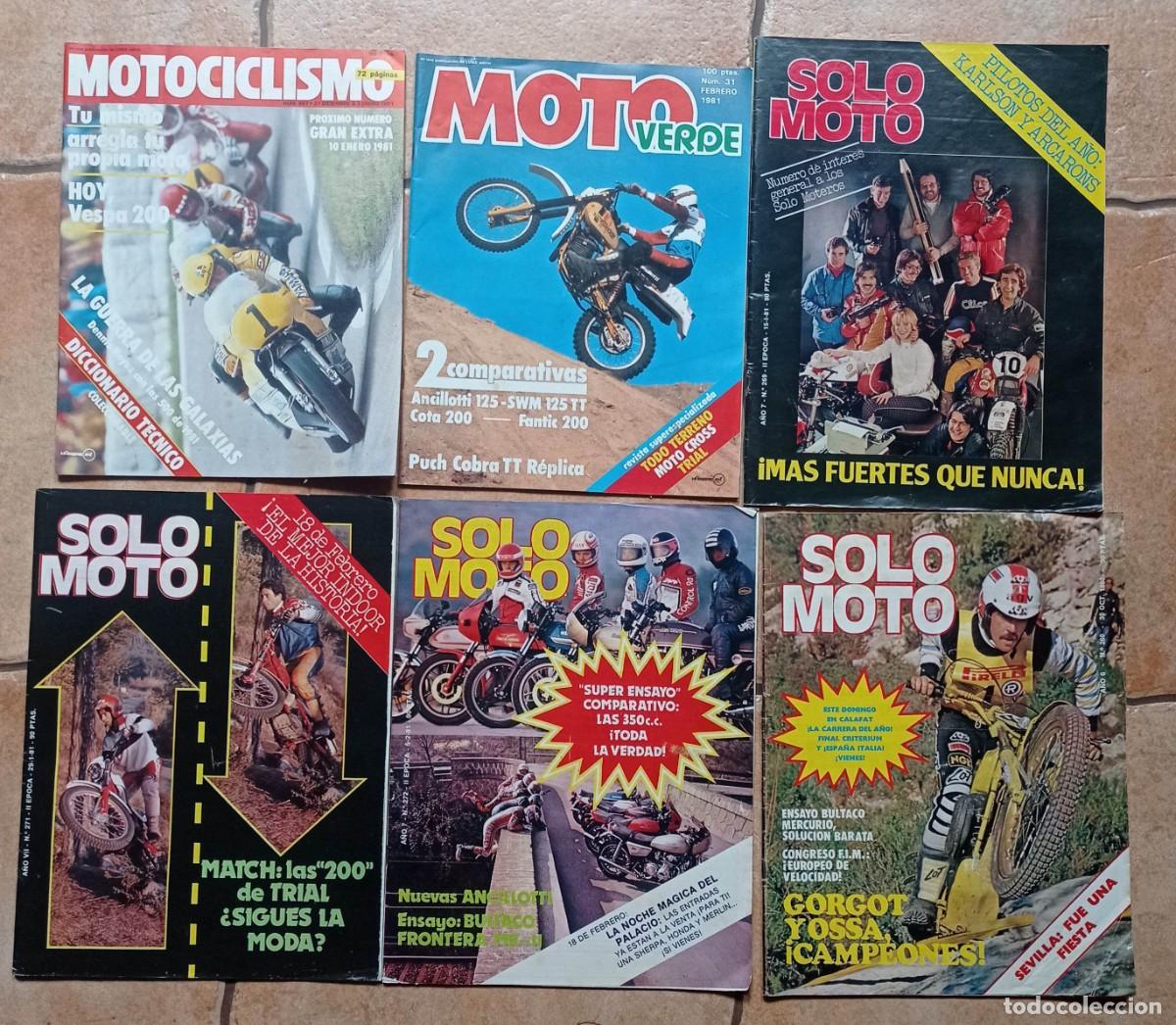 Coches y motocicletas: REVISTAS SOLO MOTO - MOTOCICLISMO - MOTO VERDE 1980 Y 1981