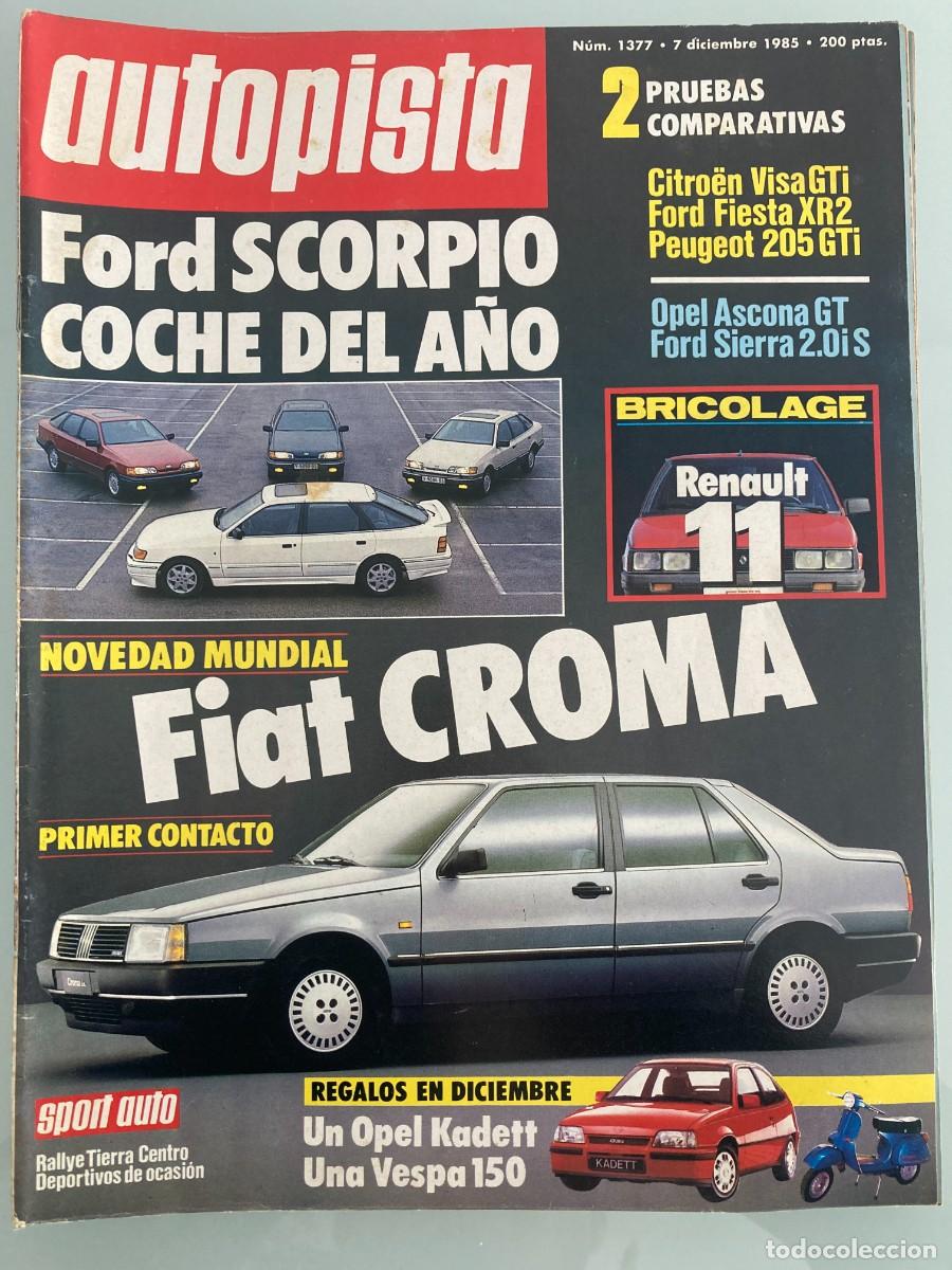 Coches y motocicletas: AUTOPISTA 1377, 7 DICIEMBRE 1985, OPEL ASCONA GT 1.8i, FORD SIERRA 2.0 is, RALLYE TIERRA MADRID,