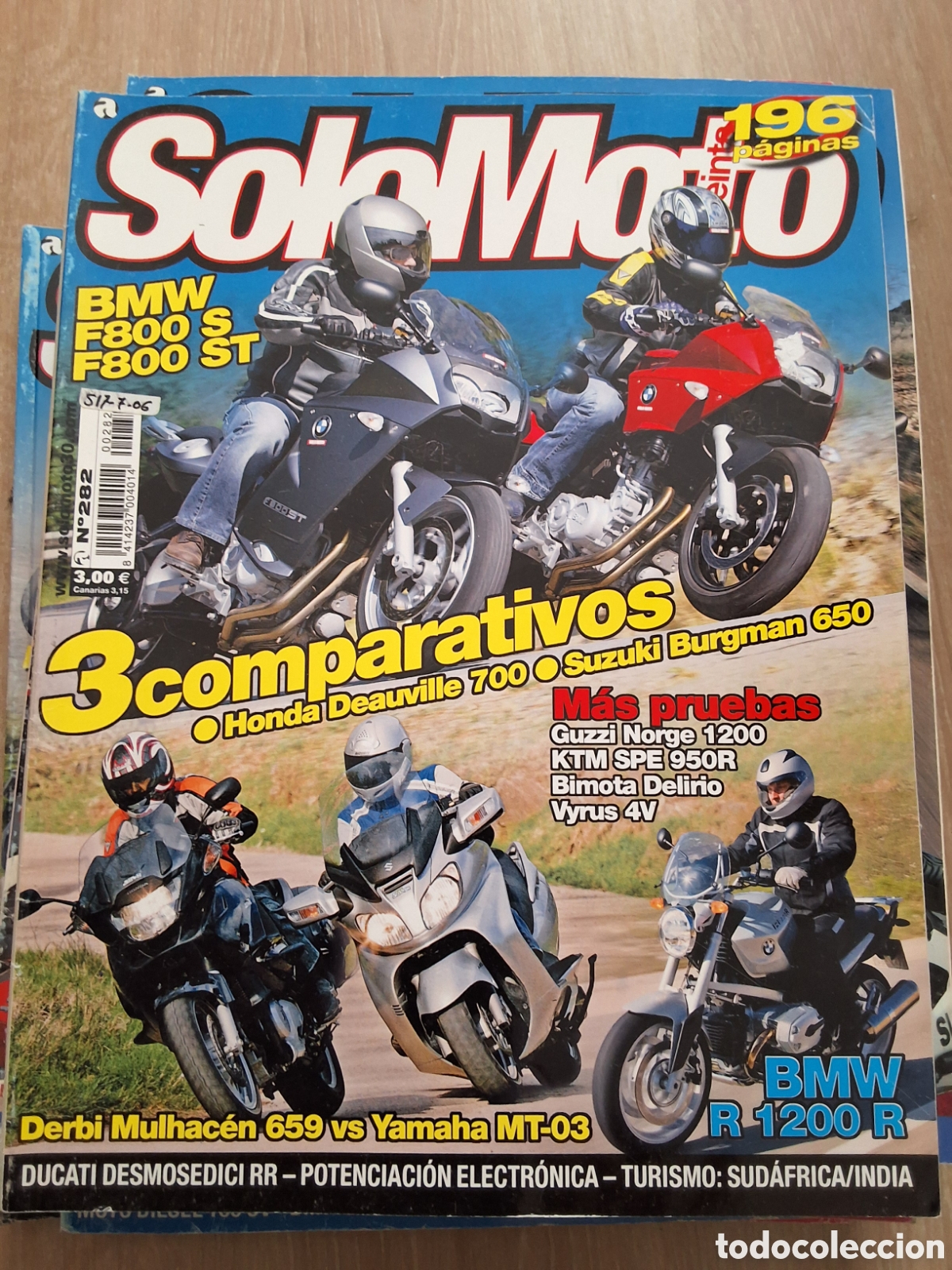 Coches y motocicletas: Solo moto treinta revista n&uacute;mero 282