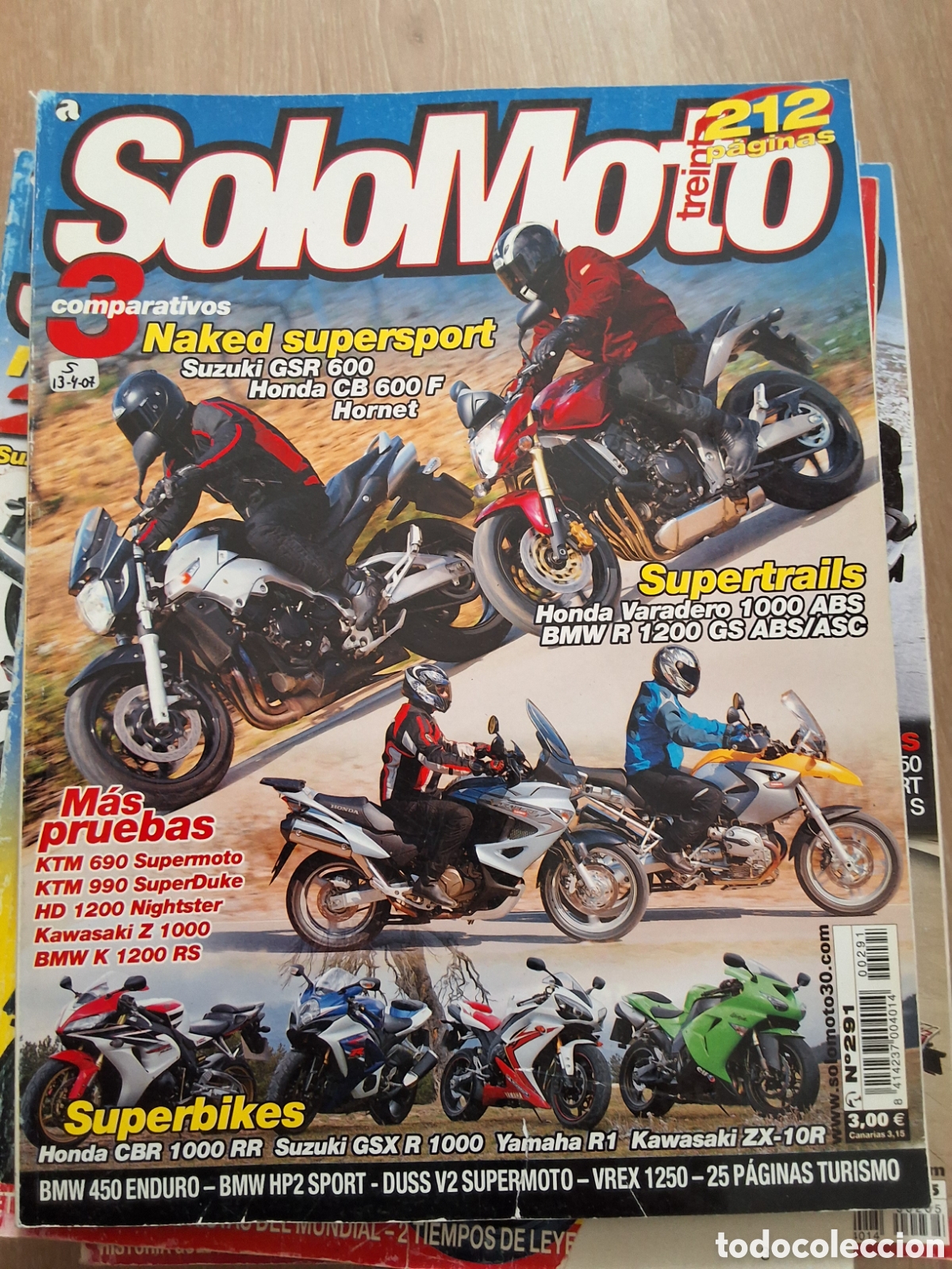 Coches y motocicletas: Solo moto treinta revista n&uacute;mero 291