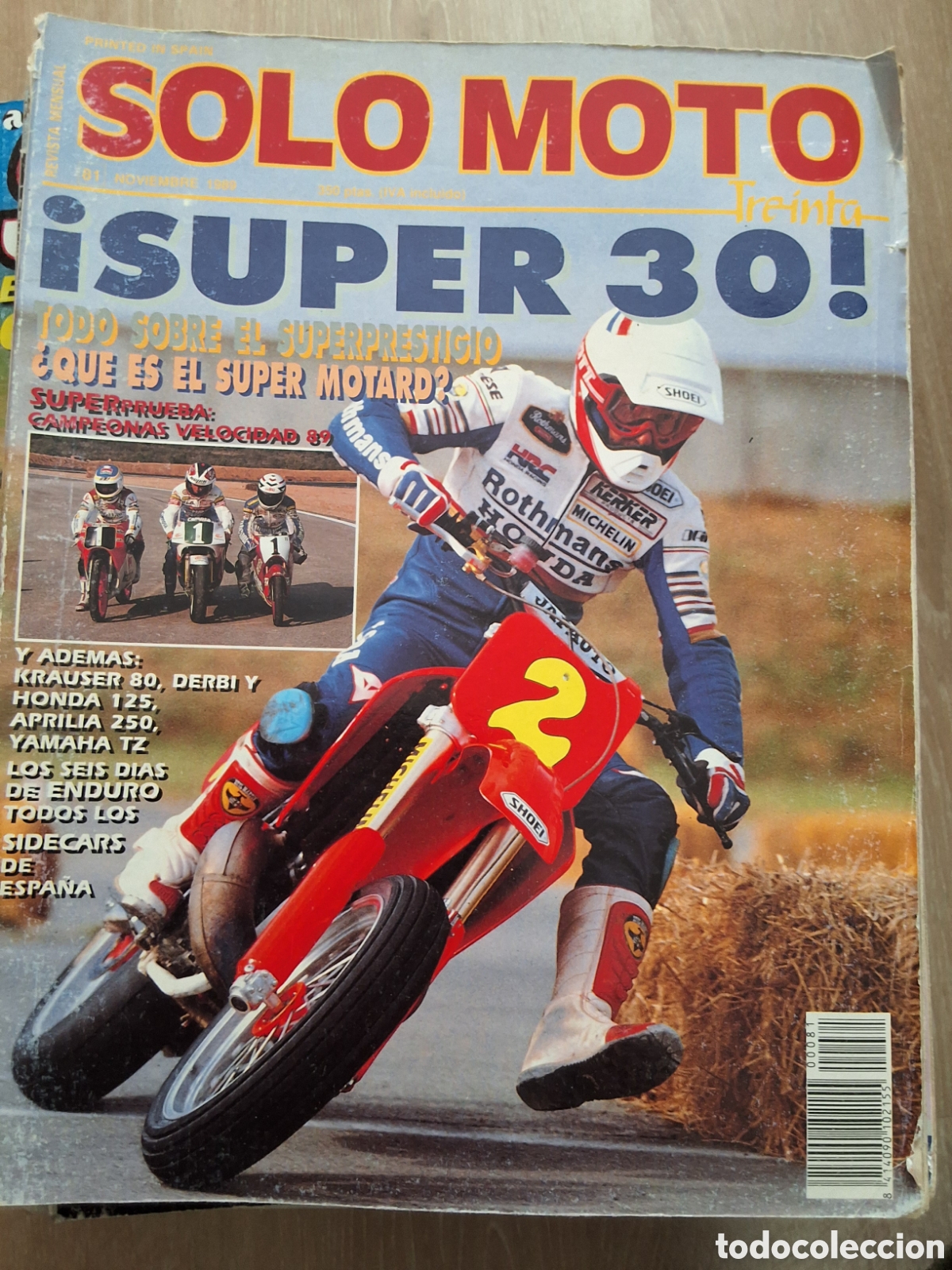 Coches y motocicletas: Solo moto treinta revista n&uacute;mero 81 a&ntilde;o 1989/11