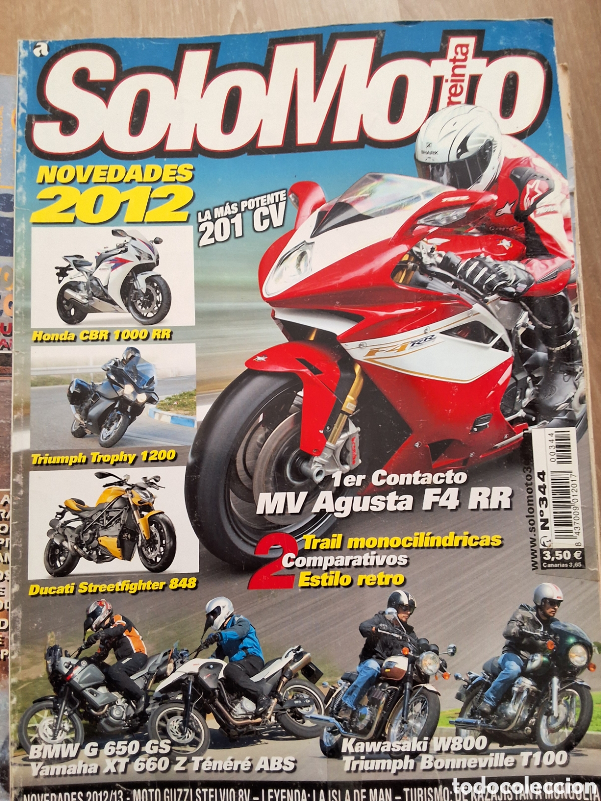 Coches y motocicletas: Solo moto treinta revista n&uacute;mero 344
