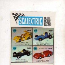 Scalextric: (M) CATALOGO SCALEXTRIC MODEL MOTOR RACING 1969 - 1 HOJA, , 22 X 15 CM