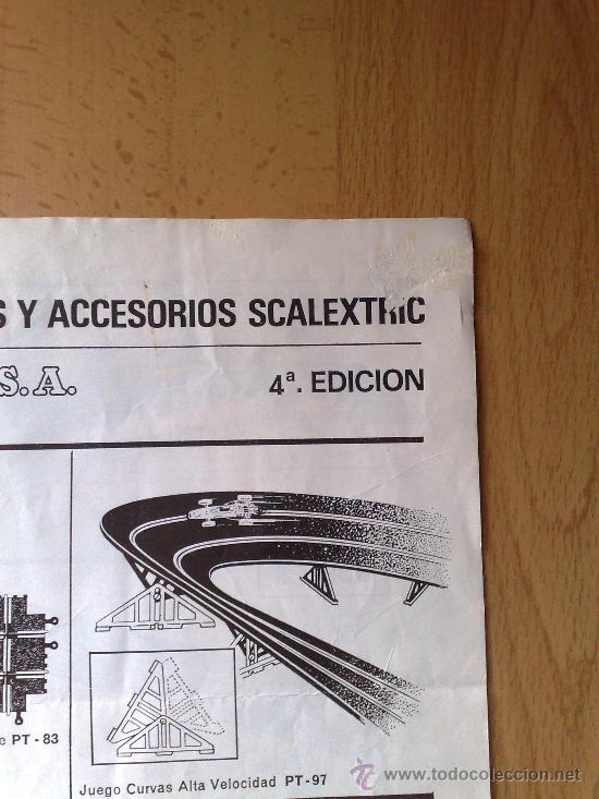 Scalextric: CATALOGO DE TRAMOS Y ACCESORIOS 4 &ordf; EDICION SCALEXTRIC EXIN - Foto 2