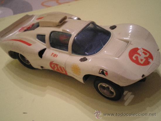 Scalextric: SCALEXTRIC STROMBECKER CHAPARRAL 2D MUY ANTIGUO EN - Foto 3