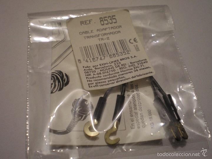 Scalextric: SCALEXTRIC EXIN CABLE ADAPTADOR TRANSFORMADOR TR2 EN BLISTER - Foto 1