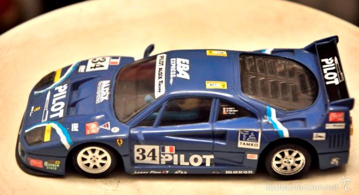 Scalextric: FERRARI F40 AZUL PILOT - Foto 1