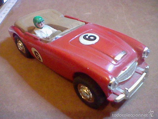 A Scalextric Club 60 Slot Car Racing Set With Austin Healey And Mercedes Benz Racing Cars