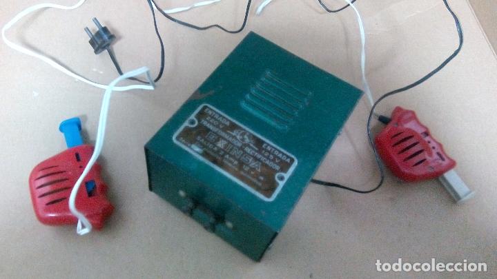 Scalextric: Transformador EXINSA verde con mandos. - Foto 1