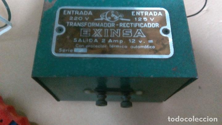 Scalextric: Transformador EXINSA verde con mandos. - Foto 2