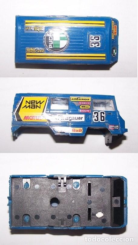 Scalextric: CARCASA STS PINZGAUER AZUL SCALEXTRIC. - Foto 1