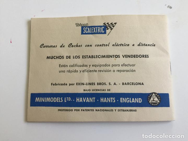 Scalextric: MANUAL DE INSTRUCCIONES Y REGLAMENTO DE SCALEXTRIC ORIGINAL DE EXIN LIBRITO LIBRO - Foto 2