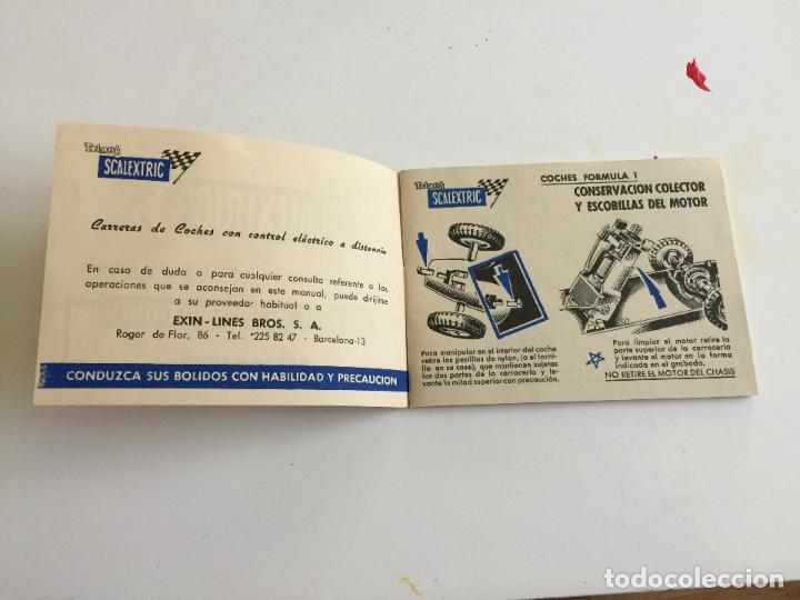 Scalextric: MANUAL DE INSTRUCCIONES Y REGLAMENTO DE SCALEXTRIC ORIGINAL DE EXIN LIBRITO LIBRO - Foto 3