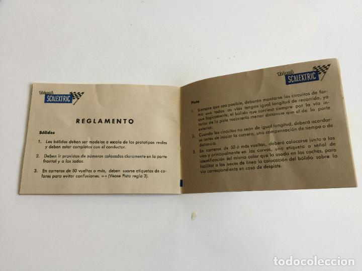 Scalextric: MANUAL DE INSTRUCCIONES Y REGLAMENTO DE SCALEXTRIC ORIGINAL DE EXIN LIBRITO LIBRO - Foto 5