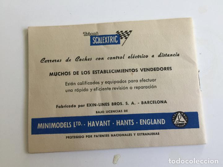 Scalextric: MANUAL DE INSTRUCCIONES Y REGLAMENTO DE SCALEXTRIC ORIGINAL DE EXIN LIBRITO LIBRO - Foto 6