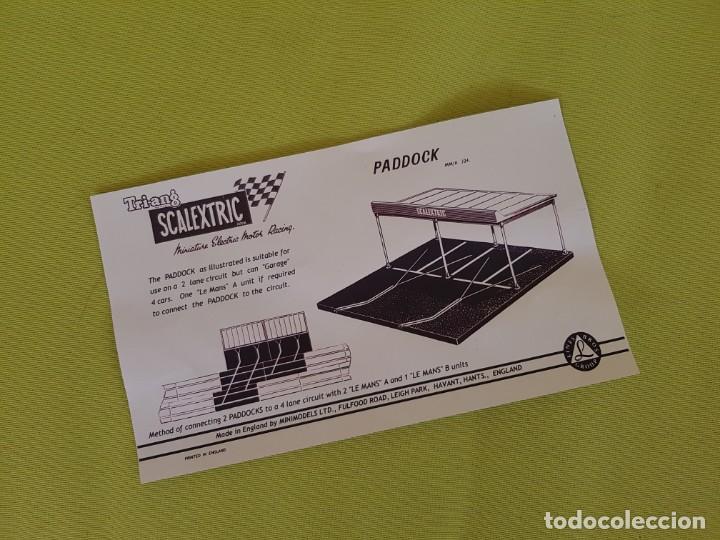 Scalextric: INSTRUCCIONES SCALEXTRIC RUBBER PADDOCK MM/A. 224. - Foto 1
