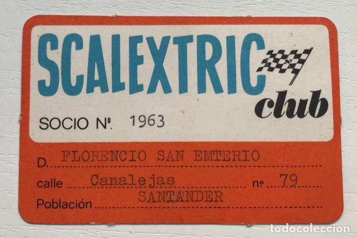 Scalextric: Antiguo carnet Del Scalextric club - Foto 1