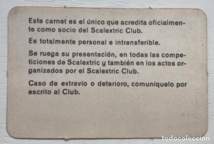 Scalextric: Antiguo carnet Del Scalextric club - Foto 2
