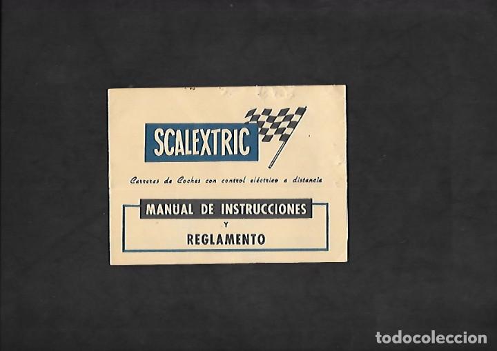 Scalextric: ANTIGUO MANUAL DE SCALEXTRIC MANUAL DE INSTRUCCIONES Y REGLAMENTO - Foto 1