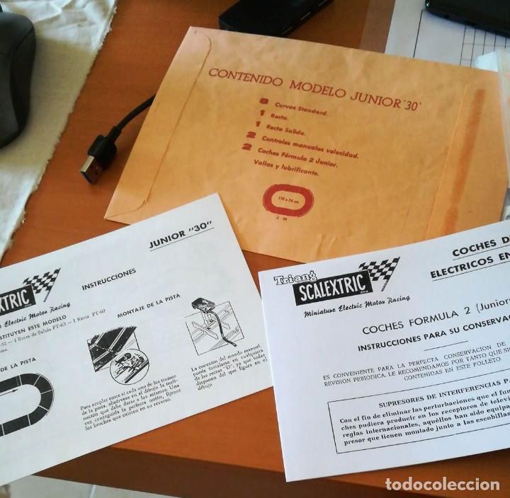 Scalextric: EXIN JUNIOR 30 DOCUMENTACI&Oacute;N (leer descripci&oacute;n) - Foto 1