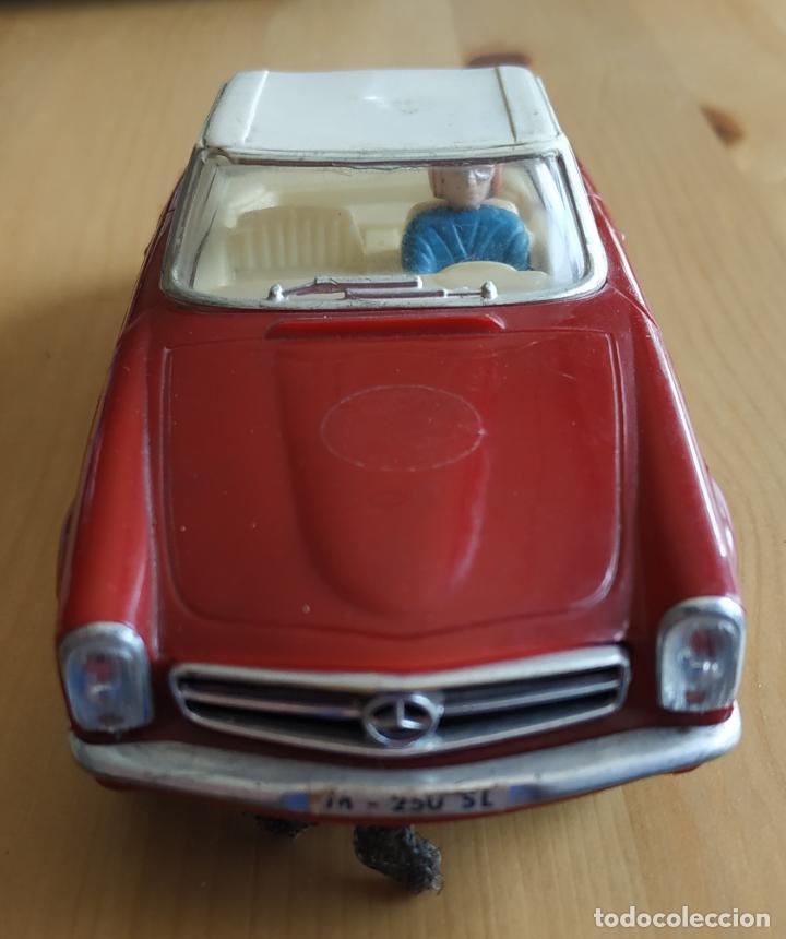 Slot Car SCX Scalextric Exin C-32 Mercedes 250SL #9 – Capote Blanche – Vintage Espagne