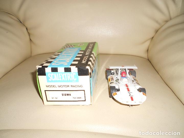 Scalextric: COCHE DE SCALEXTRIC Exi . Sigma blanco. Ref. C-47 CON CAJA ORIGINAL - Foto 1