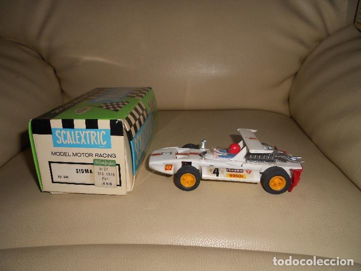 Scalextric: COCHE DE SCALEXTRIC Exi . Sigma blanco. Ref. C-47 CON CAJA ORIGINAL - Foto 3