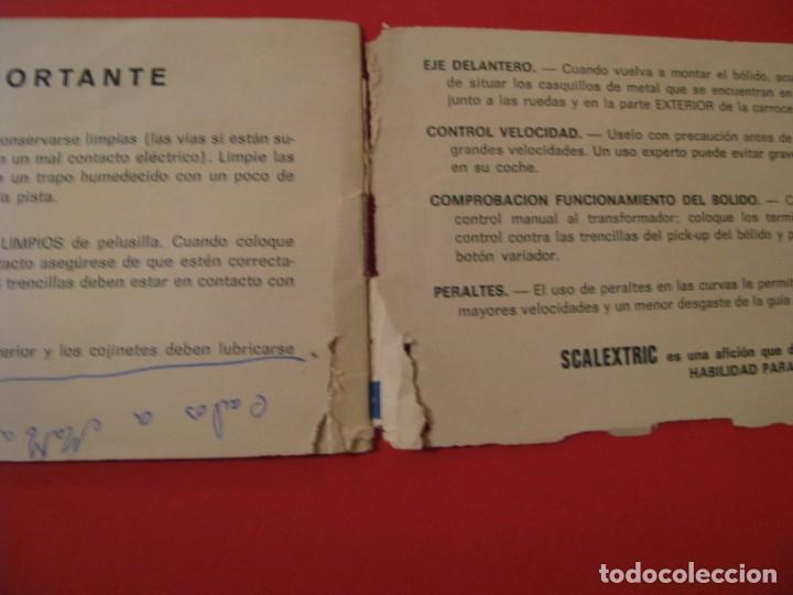 Scalextric: SCALEXTRIC TRI-ANG. MANUAL DE INSTRUCCIONES Y REGLAMENTO. - Foto 3
