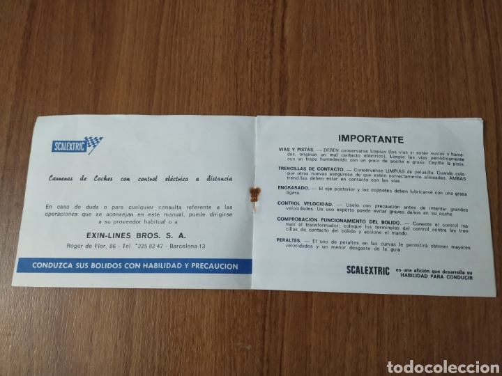 Scalextric: Scalextric exin manual de instrucciones y reglamento - Foto 3