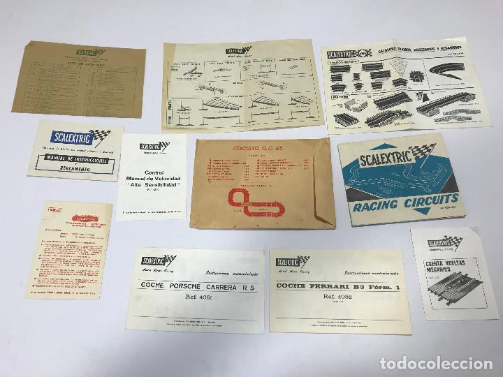 Scalextric: SOBRE DOCUMENTACION CIRCUITO SCALEXTRIC EXIN GC-105, G.C. 105. OPORTUNIDAD. MUY DIFICIL
