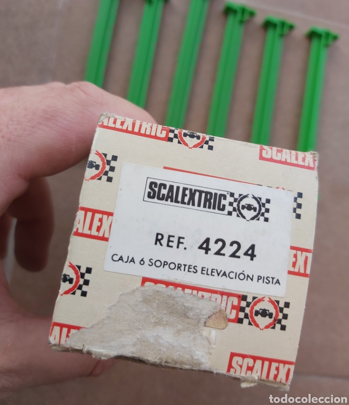 Scalextric: Caja 6 soportes elevacion pista scalextric exin nuevos - Foto 2 - 266284323