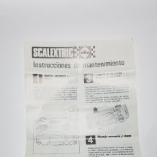 Scalextric: SLOT SCALEXTRIC EXIN INSTRUCCIONES DE MANTENIMIENTO ORIGINALES GENERICAS. Lote 274417788