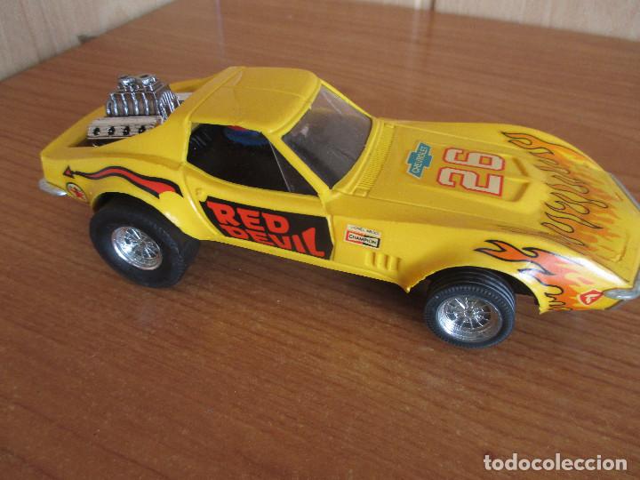 Scalextric: SCALEXTRIC : COCHE DRAGSTER CHEVROLET CORVETTE REF. 4050 , RED DEVIL - Foto 1