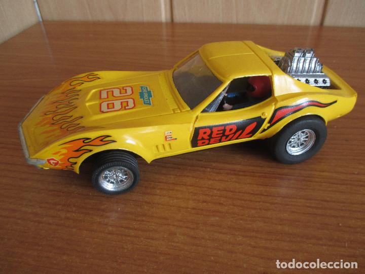 Scalextric: SCALEXTRIC : COCHE DRAGSTER CHEVROLET CORVETTE REF. 4050 , RED DEVIL - Foto 2