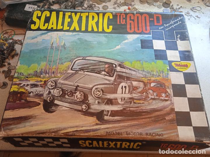 Scalextric: SCALEXTRIC TC 600-D COMPLETO CON DOS COCHES. EN FUNCIONAMIENTO - Foto 1