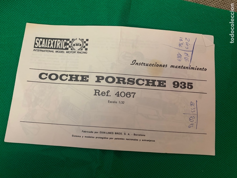 Scalextric: COCHE PORSCHE 935 Ref. 4067 Escala 1/32 - Foto 1