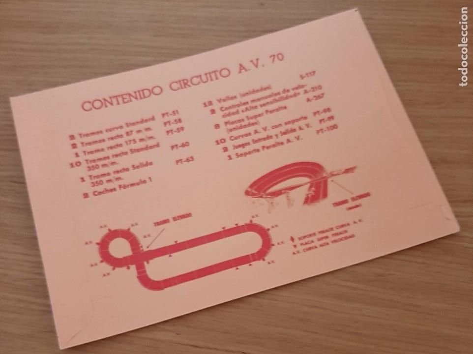 Scalextric: EXIN AV 70 SOBRE DOCUMENTACI&Oacute;N REPRO - Foto 1
