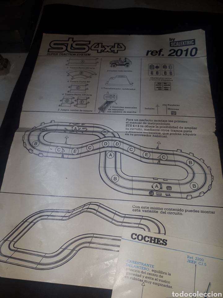 Scalextric: Lote instrucciones plano y complementos SCALEXTRIC STS 4 X 4 - Foto 5
