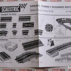 Scalextric: SCALEXTRIC EXIN ORIGINAL: CATALOGO TRAMOS ACCESORIOS Y RECAMBIOS 6 EDICION. VI DEL 73. Lote 321114708
