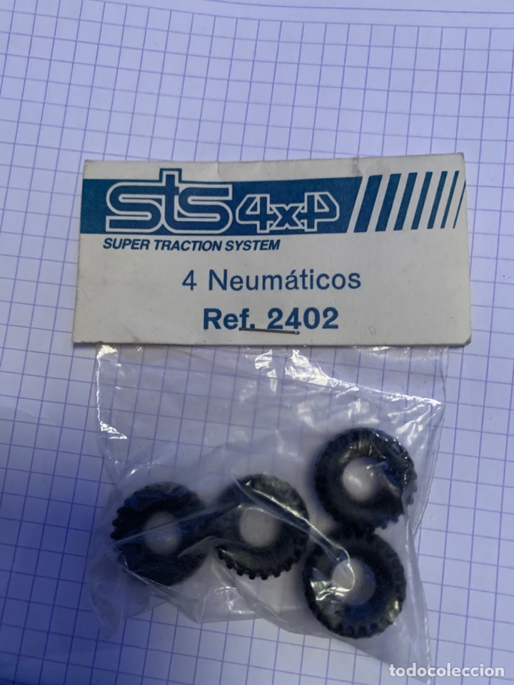 Scalextric: Blister scalextric sts SUPER TRACTION SYSTEM 4 Neum&aacute;ticos Ref. 2402 - Foto 2