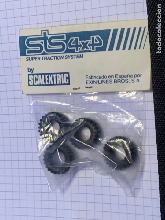 Scalextric: Blister scalextric sts SUPER TRACTION SYSTEM 4 Neum&aacute;ticos Ref. 2402 - Foto 3