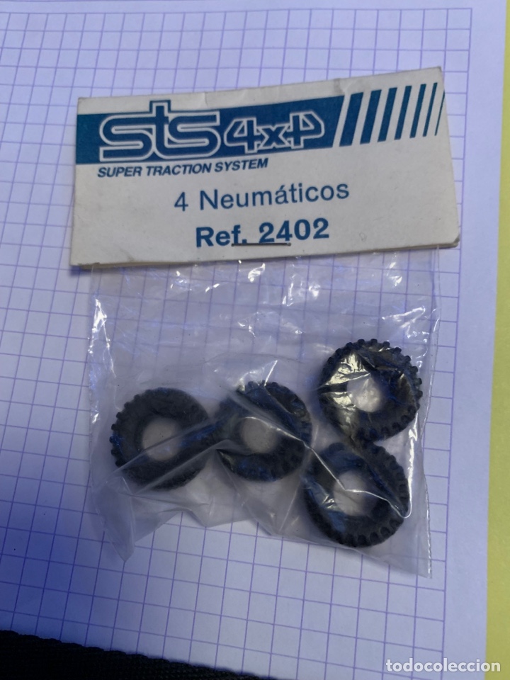 Scalextric: Blister scalextric sts SUPER TRACTION SYSTEM 4 Neum&aacute;ticos Ref. 2402 - Foto 1