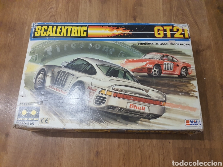 Scalextric: Caja scalextric exin GT 21 con accesorios ... - Foto 1