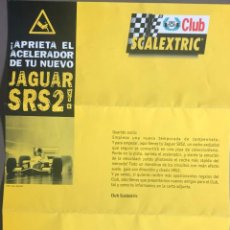 Scalextric: VENDO FOLLETO PRESENTACIÓN JAGUAR SRS2 DE SCALEXTRIC.. Lote 326818238