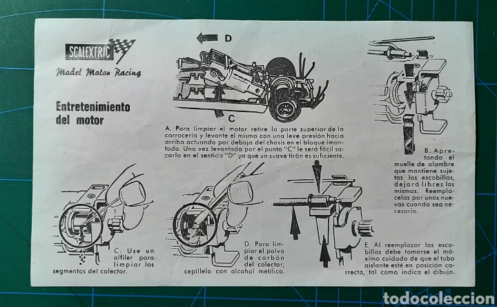 Scalextric: INSTRUCCIONES ORIGINALES SCALEXTRIX COCHE PORSCHE - 917 / REF. 4046 - Foto 2